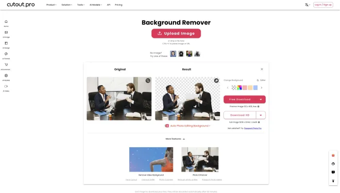 Cutout Pro Background Remover Failure Example