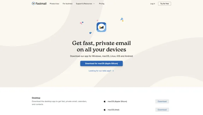 Fastmail app